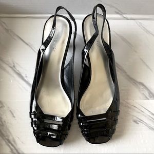 Nine West Women’s Size 10 Black Kitten Heels Good Condition